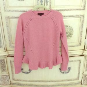 Wool/Cashmere pink sweater from Ann Taylor